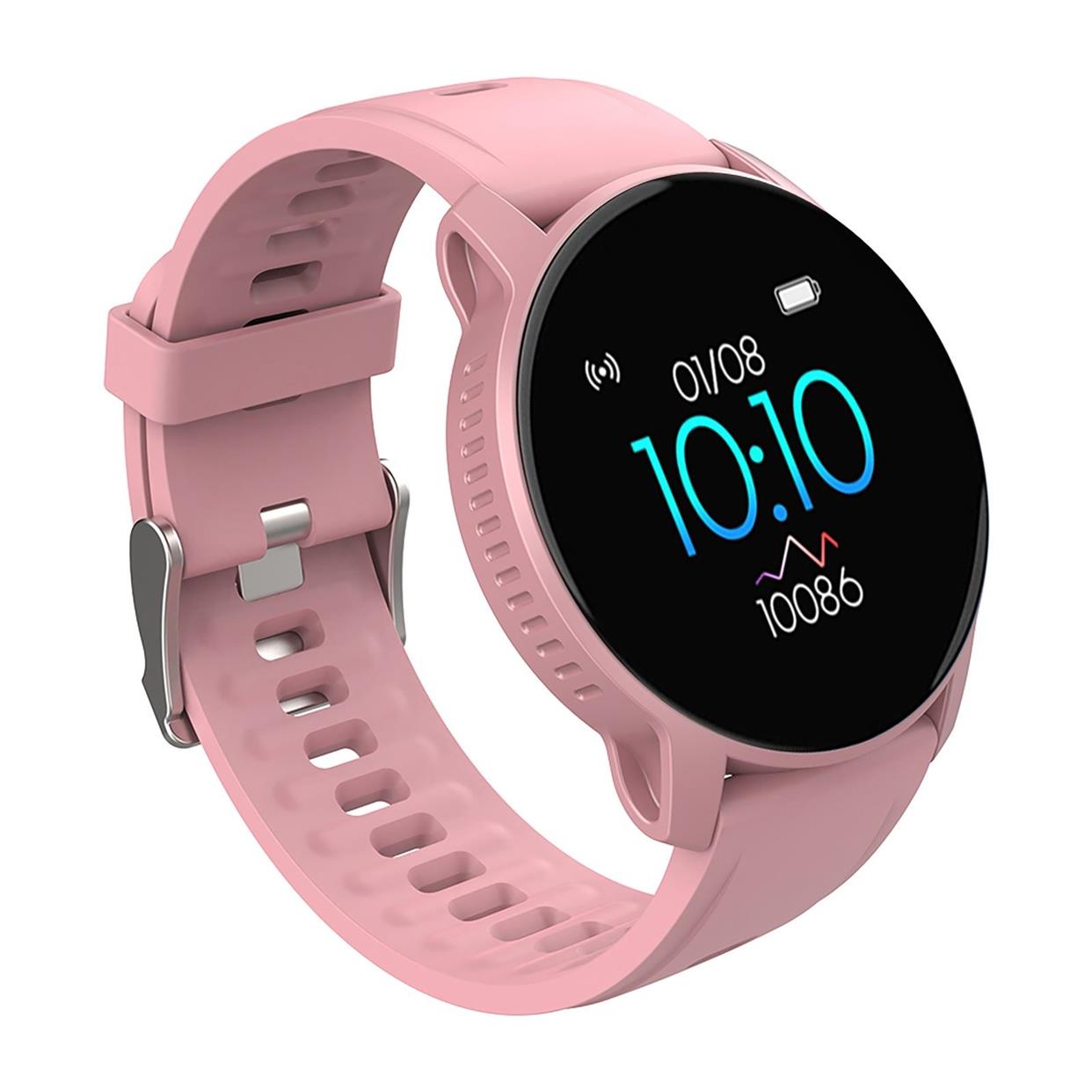 Slim fitness band worn on a wrist during training