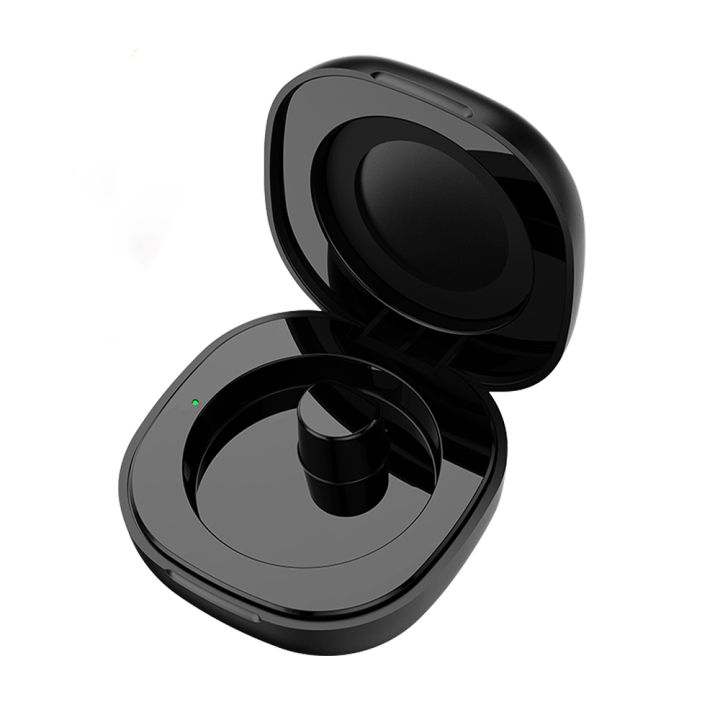 Health ring resting in its charging case